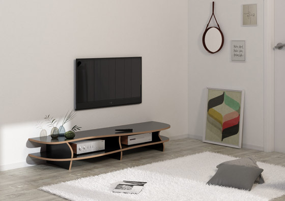 TV-Lowboard | Black Carpet | Sideboards / Kommoden | form.bar