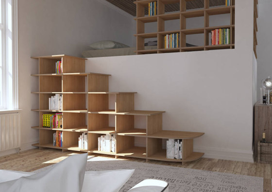 wooden shelf | Scala | Scaffali | form.bar