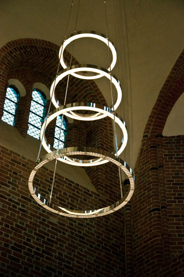 Løgumkloster church LED chandelier | Lampadari | Okholm Lighting