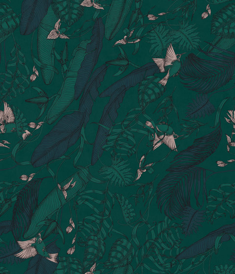 Tropical Foliage Emerald | Wandbilder / Kunst | TECNOGRAFICA