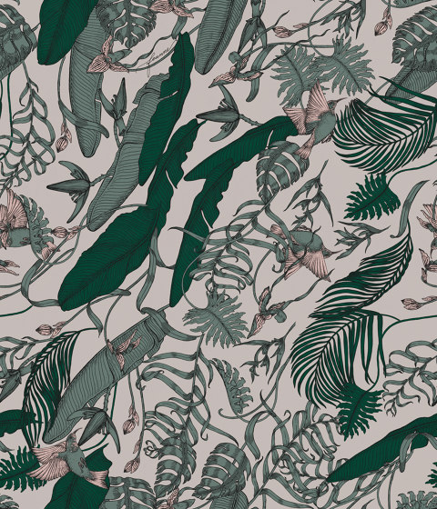 Tropical Foliage Jade | Peintures murales / art | TECNOGRAFICA