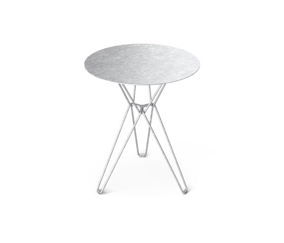 Tio Dining Table D60 - Galvanised | Bistro tables | Massproductions