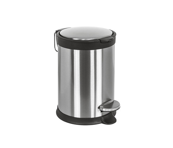 Small pedal bin (L 3), stainless steel with amortized closure | Bad Abfallbehälter | COLOMBO DESIGN
