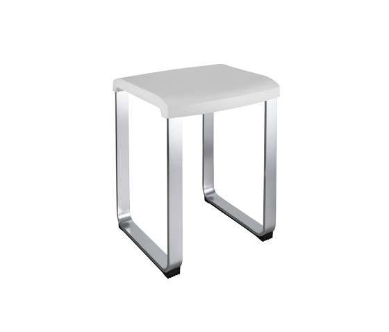 Sgabello FLAT. Seduta in resina termoplastica. Struttura in alluminio anodizzato | Sgabelli | COLOMBO DESIGN