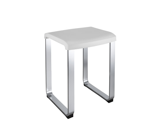 FLAT Seat. Seat: thermoplastic resin. Frame: anodized aluminium | Hocker | COLOMBO DESIGN