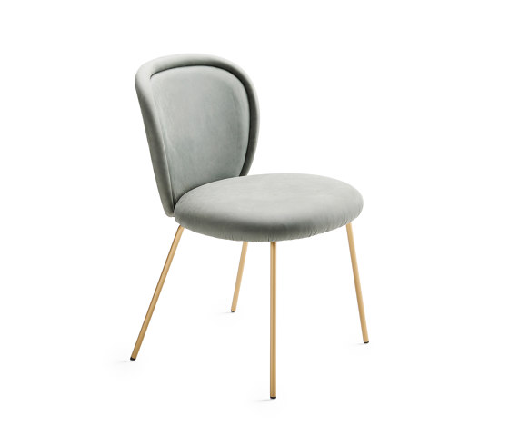 Ona | Side Chair with 4-legs steel frame | Sillas | FREIFRAU MANUFAKTUR