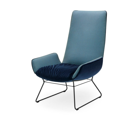 Amelie | Lounge Chair with wire frame | Sillones | FREIFRAU MANUFAKTUR