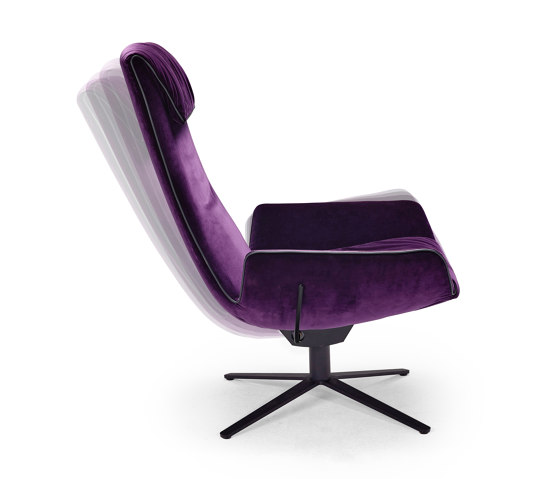 Amelie | Lounge Chair mit Fußkreuzgestell | Sessel | FREIFRAU MANUFAKTUR