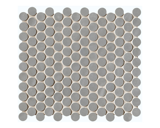 Chelsea Brick Grey Round Mosaico | Ceramic mosaics | Fap Ceramiche