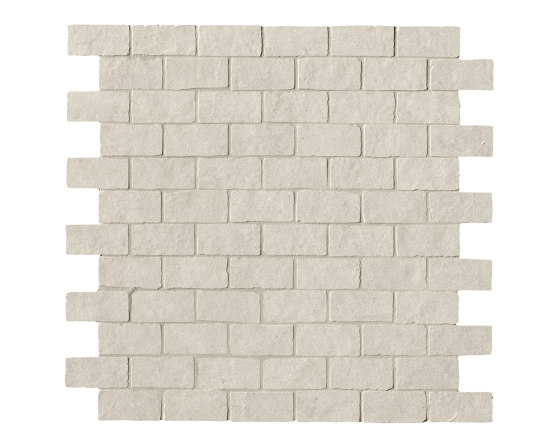 Lumina Stone Grey Brick Macromosaico Anticato | Mosaïques céramique | Fap Ceramiche