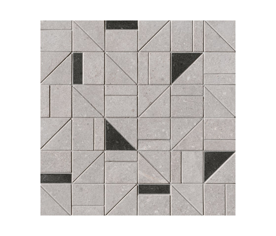 Nux Grey Gres Outline Mosaico | Ceramic mosaics | Fap Ceramiche