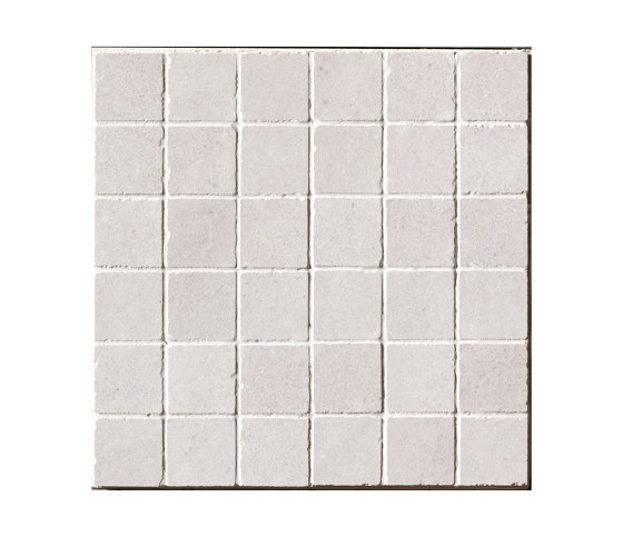 Nux White Gres Macromosaico Anticato | Ceramic mosaics | Fap Ceramiche