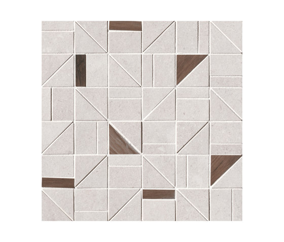 Nux White Gres Outline Mosaico | Mosaïques céramique | Fap Ceramiche