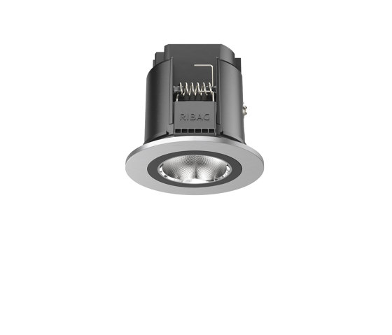 SPARK Downlight 800 with round rim natural anodised | Recessed ceiling lights | RIBAG