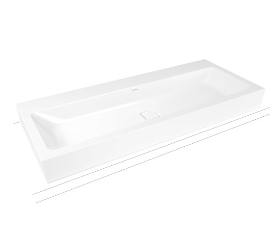 Cono countertop double washbasin alpine white | Lavabi | Kaldewei