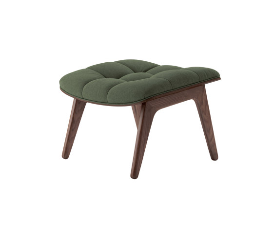 Mammoth Ottoman, Dark Stained  / Wool: Forest Green | Pouf | NORR11
