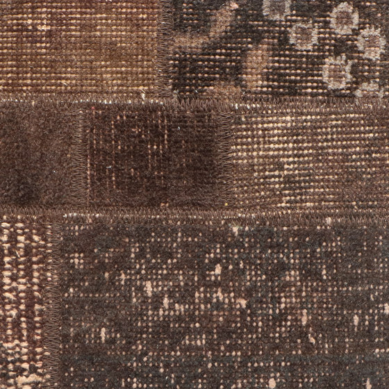 MeatPacking Patchwork Marrone Scuro | Rugs | G.T.DESIGN