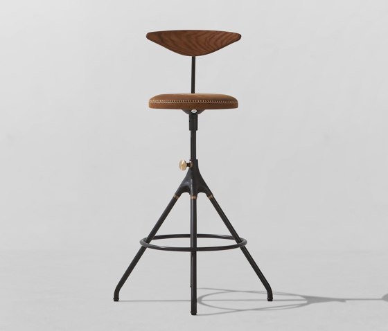 Akron Counter Stool With Backrest | Barhocker | District Eight