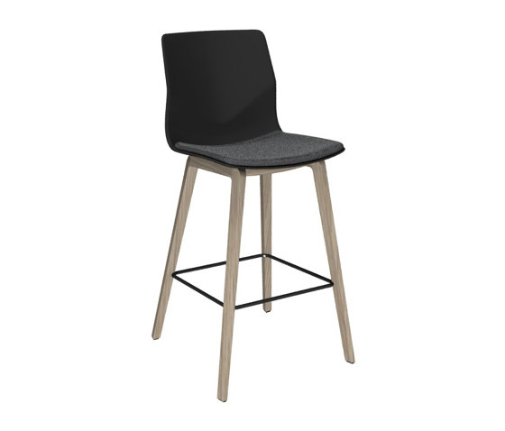 FourSure® 105 upholstery wooden legs | Barhocker | Four Design