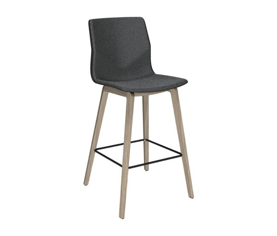 FourSure® 105 upholstery wooden legs | Taburetes de bar | Four Design