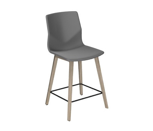 FourSure® 90 upholstery wooden legs | Bar stools | Four Design