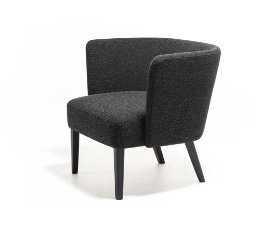 Velour lounge armchair | Chairs | La Cividina