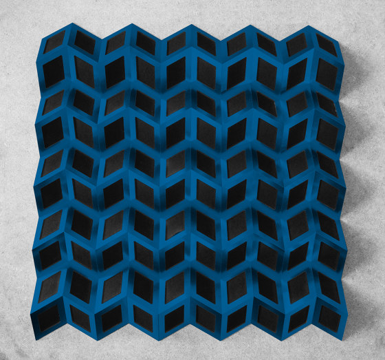 Foldwall Akustik Enzianblau | Sound absorbing objects | Foldart