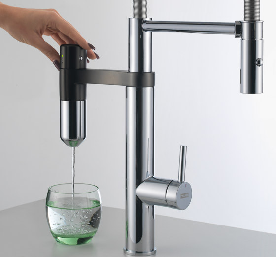 Vital 2in1 Water Fitration Tap Semi Pro U Spout Chrome-Gun Metal | Kitchen taps | Franke Home Solutions