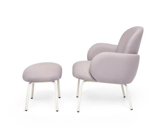 Dost Lounge Lilac + Footstool Lilac | Fauteuils | PUIK