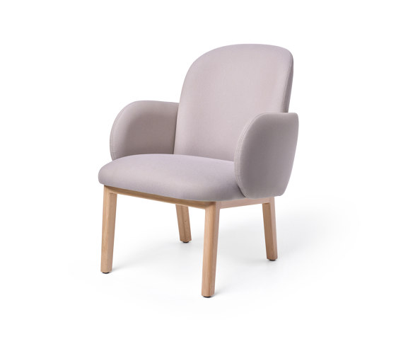 Dost Lounge Wood Lilac Grey | Sessel | PUIK