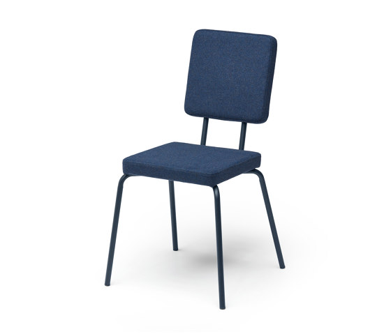 Option Chair Darkblue Square Seat Square Back | Chairs | PUIK
