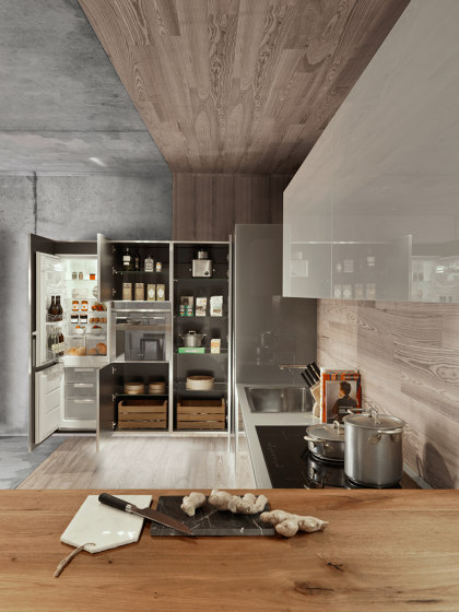 36e8 Pantry Kitchen | Cucine parete | LAGO