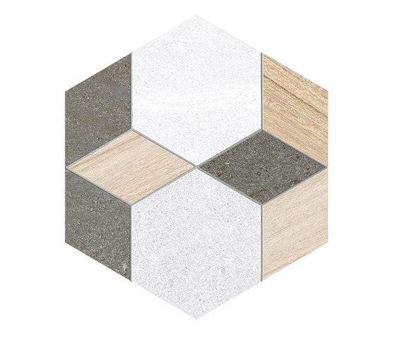 Seine | Hexágono Mayeix Multicolo | Ceramic tiles | VIVES Cerámica