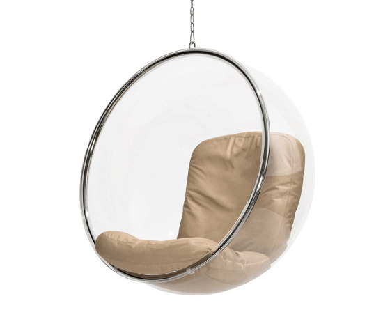 Bubble, natural colour leather cushions | Dondoli | Eero Aarnio Originals