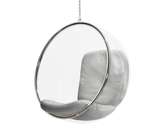 Bubble, silver leather cushions | Balancelles | Eero Aarnio Originals
