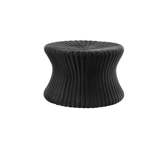 Mushroom stool large, poly-rattan black | Beistelltische | Eero Aarnio Originals