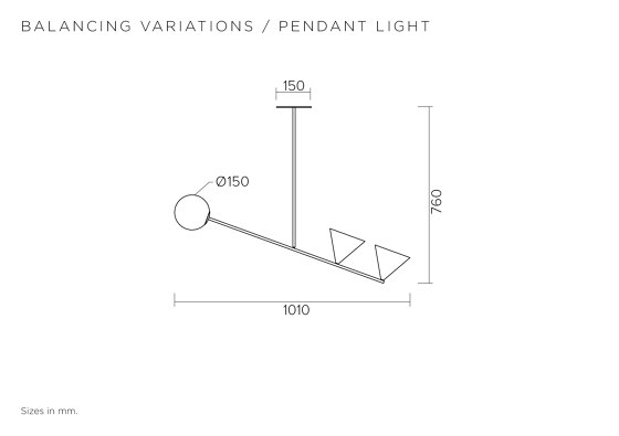 Balancing variations 368OL-P02 | Suspended lights | Atelier Areti