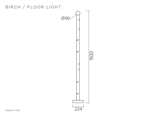 Birch 438OL-F01 | Lampade pavimento | Atelier Areti