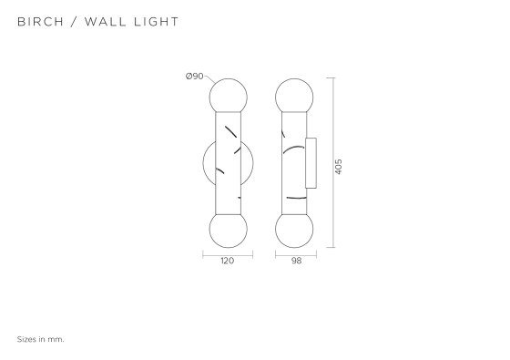 Birch 438OL-W02 | Lampade parete | Atelier Areti