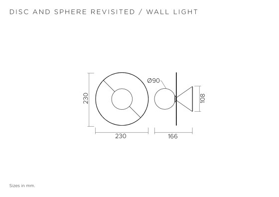 Disc and sphere revisited 460OL-W01 | Wall lights | Atelier Areti