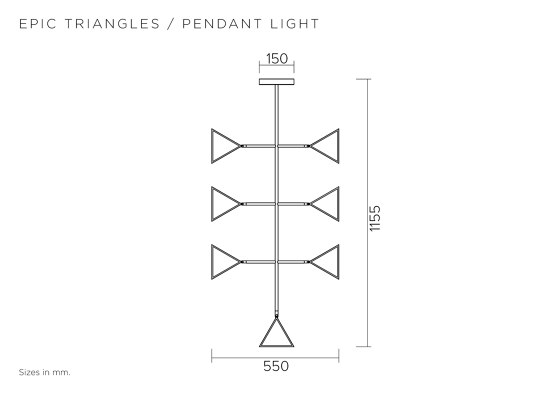 Epic triangles 365OL-P01 | Lampade sospensione | Atelier Areti