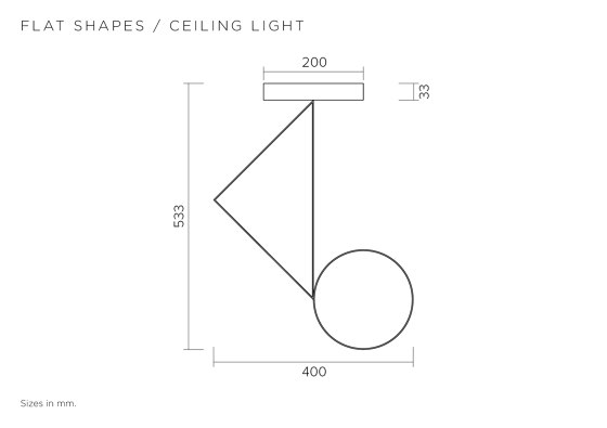 Flat shapes 355OL-C01 | Deckenleuchten | Atelier Areti