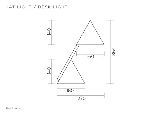 Hat light 444OL-D01 | Tischleuchten | Atelier Areti