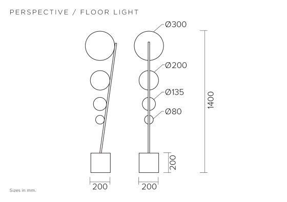 Perspective 432OL-F01 | Lampade pavimento | Atelier Areti