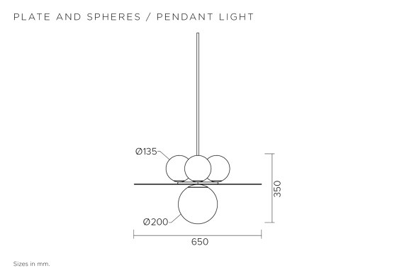Plates and spheres 403OL-P02 | Pendelleuchten | Atelier Areti
