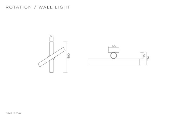 Rotation 437OL-W01 | Lampade parete | Atelier Areti