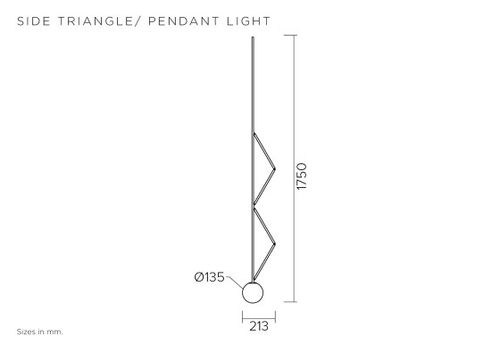 Side triangle 426OL-P02 | Lampade sospensione | Atelier Areti