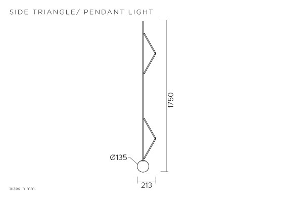 Side triangle 426OL-P03 | Lampade sospensione | Atelier Areti