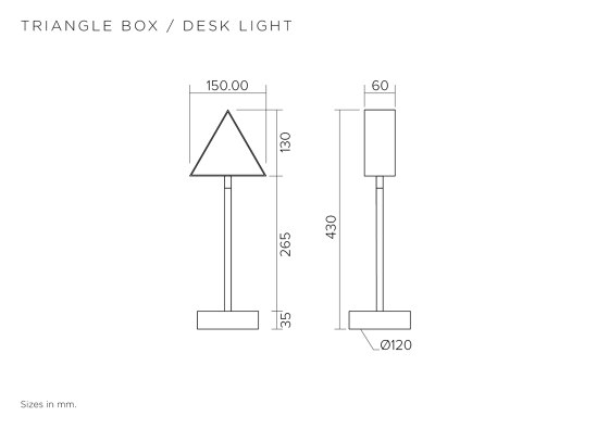 Triangle box 324OL-D01 | Lampade tavolo | Atelier Areti