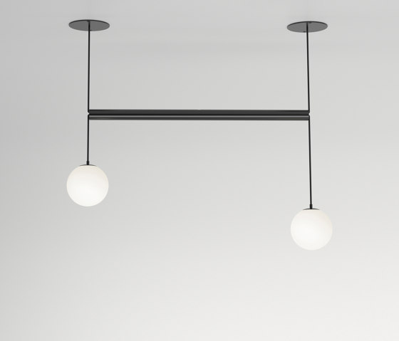 Tube with globes 331OL-P01 | Suspended lights | Atelier Areti
